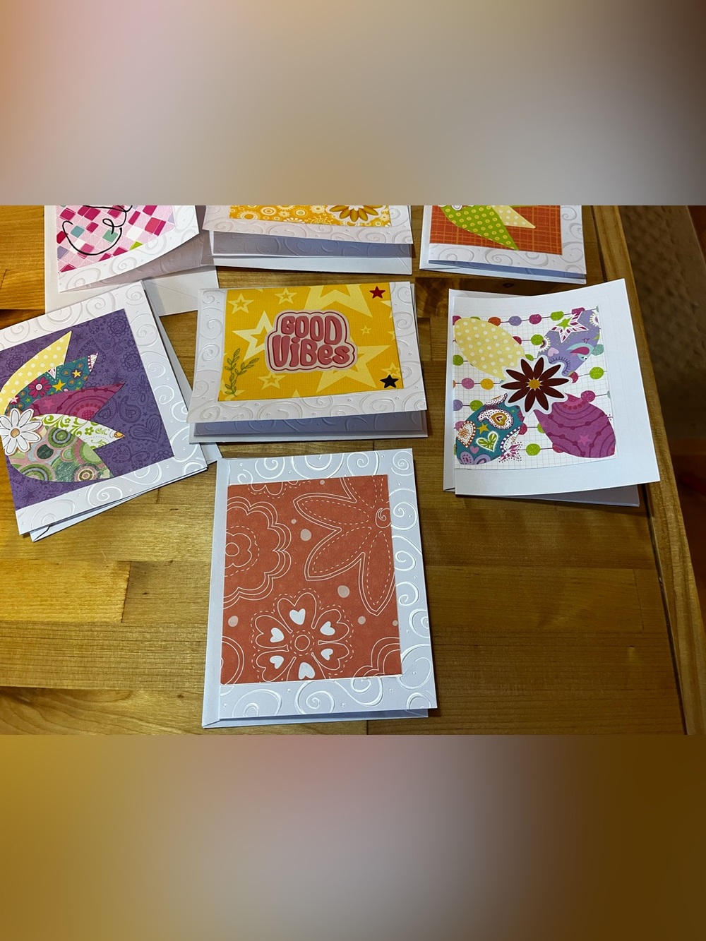 10 Hand crafted Cards - Picture 3 of 7